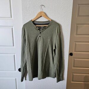 St John's Bay Mens Long Sleeve Henley Shirt